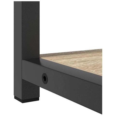 Set di mobili per il bagno con lo scaffale 3 pcs rovere sonoma - Foto 9