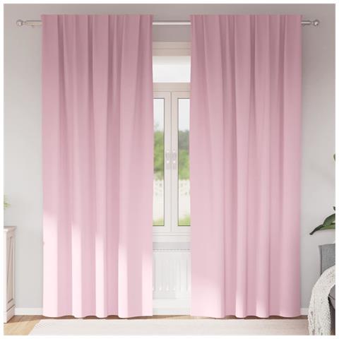 Tende con tende 2 pcs Rosa Baby Poliestere - Foto 2