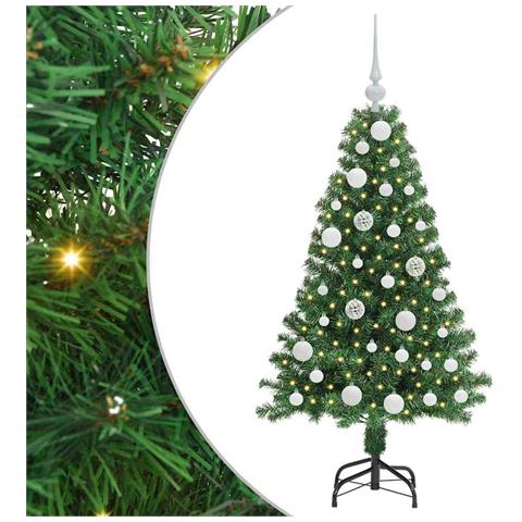 Albero di Natale artificiale con 150 LED Verde 120 cm - Foto 1