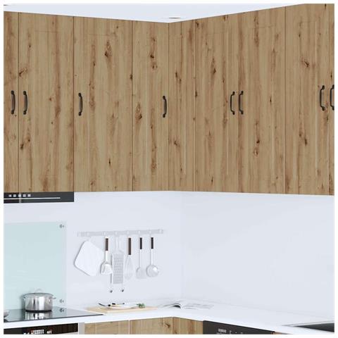 Pensile cucina con porta Rovere artigianale 57 x 57 x 100 cm - Foto 2
