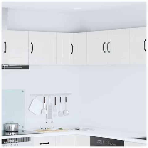 Pensile cucina Bianco Lucido 57 x 57 x 40 cm Legno multistrato - Foto 2