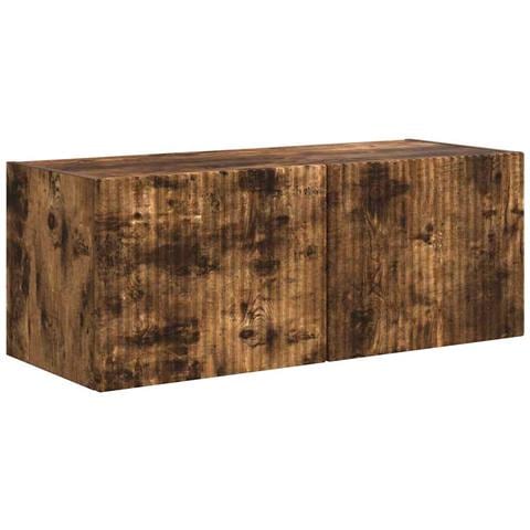 Mobile TV da parete Rovere fumé 60 x 31 x 29.5 cm - Foto 1