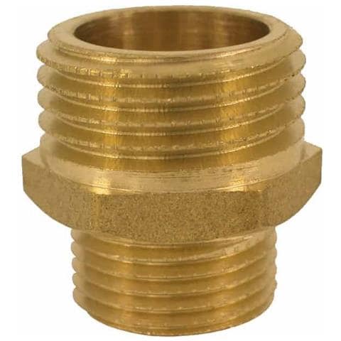 Nipplo Riduttore In Ottone  Raccordi Filettati 1 1/2  X 3/4 - Foto 1