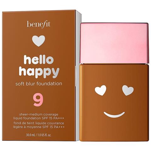 , Hello Happy Soft Blur, Finitura Opaca, Fondotinta Liquido, 09, Profondamente Neutrale, Spf 15, 30 Ml - Foto 1