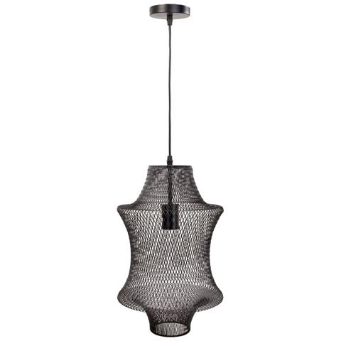 Plafoniera In Metallo Nero 29x29x40/120h - Foto 1