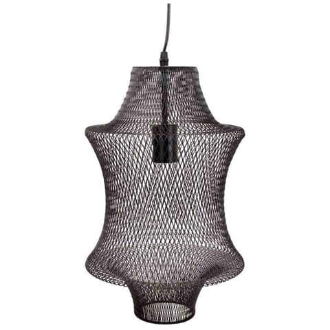 Plafoniera In Metallo Nero 29x29x40/120h - Foto 2