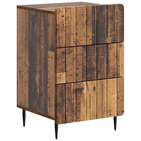 Armadio da Notte con cassetto Legno antico 43x 41 x 68 cm - Foto 1