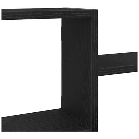 Scaffale a Parete Rovere Nero 104x15x49 cm in Truciolato - Foto 9