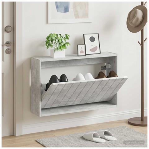 Mobiletto per Scarpe da Muro ZWOLLE 71 x 17 x 43 cm - Foto 2