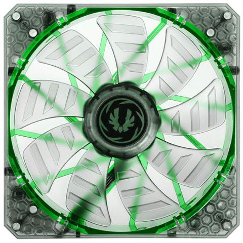 Spectre Pro LED Green 140mm, Ventilatore, Computer case, 14 cm, Verde, Trasparente, LED, Verde - Foto 3