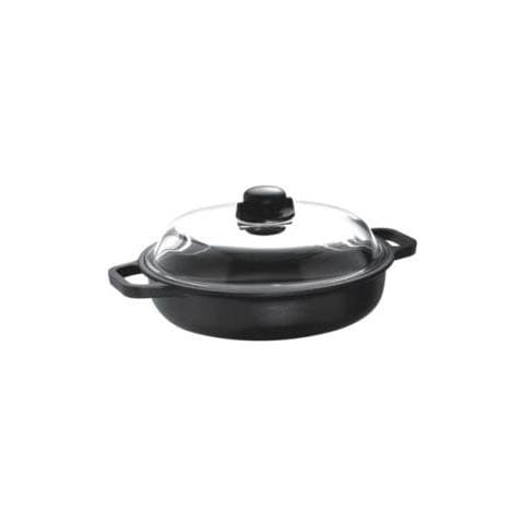 Tegame 2 Manici Antiaderente Induzione con Coperchio cm 32 - Foto 2