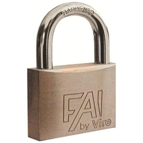 Lucchetto Fai 553.32 Con Arco Da 30 Mm - Chiusura Di Sicurezza Compatta - Ideale Per Armadietti, Valigie E Piccole Serrature - Modello 095246