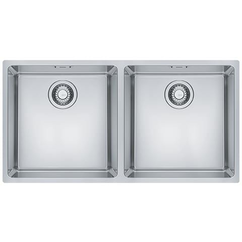 MRX 220-40-40 Lavello da Incasso 2 Vasche Dimensioni 86 x 43,6 cm Colore Inox - Foto 1