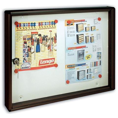 2 Pz Bacheca Porta Avvisi Magnetica Mm. 55x40x5 Colore Ghisa Trimec Condominio - Foto 1