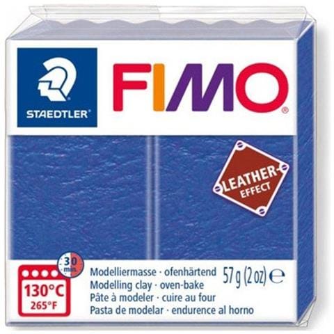 St Fimo Leather-effect 8010-309 - Pasta Da Modellare Che Si Indurisce In Forno, Per Oggetti Creativi In Similpelle, Effetto Pelle E Tatto, Colore: Indaco - Foto 8