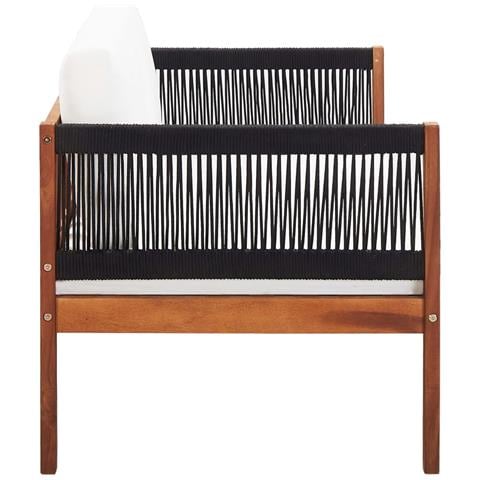 Divano Da Giardino A 2 Posti In Massello D'acacia - Foto 7