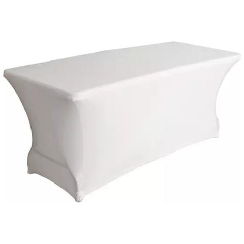 Copritavolo Rettangolare Elastico Bianco - Foto 1