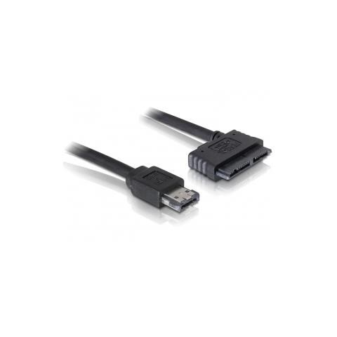Cable eSATAp / Micro SATA, 1m, Nero, 4,57 cm (1.8")  - Foto 1