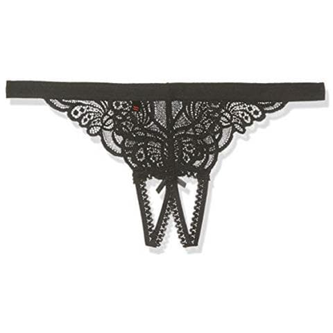 828-THC-1 L / XL Pantaloncino Thong panties Nero - Foto 1