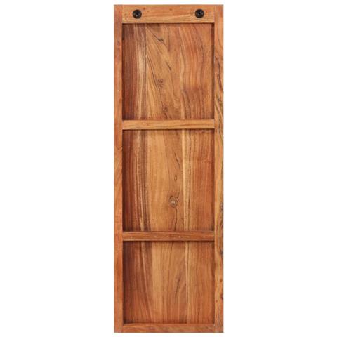 Appendiabiti A Parete 2 Pz 36x3x110cm Legno Massello Di Acacia - Foto 2