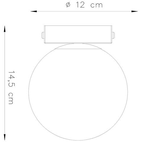 Lampada Da Soffitto Yoli 1 Nero Sl. 1151 - Moderno Lampade Da Soffitto Nero 14.5x12x12 Cm - Foto 7