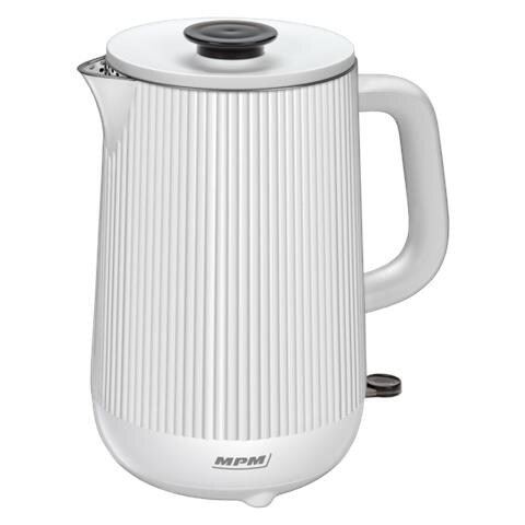 Bollitore Silenzioso A Doppia Parete In Acciaio Inossidabile - 1,7 Litri - 1800w - Coolwall Bianco - Foto 1