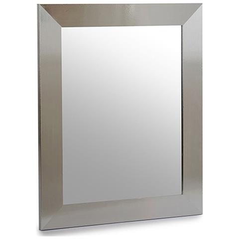 Specchio Da Parete Argentato Legno Cristallo 39 X 1,5 X 49 Cm (6 Unità) - Foto 2