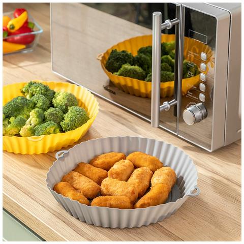 Cestini In Silicone Con Pennello Per Friggitrice Ad Aria Mollicon Innovagoods 2 Unità - Foto 7