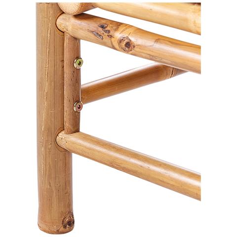 Tavolino Da Giardino Cerreto Legno Di Bambù Marrone - Foto 2