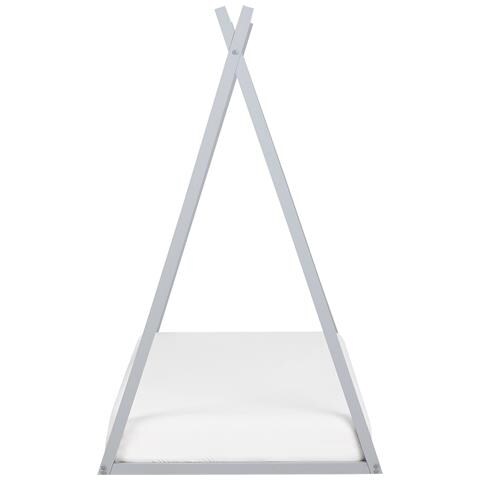 Letto Per Bambini Tenda Tipi Legno Di Pino Saurat 90 X 200 Cm Grigio - Foto 2