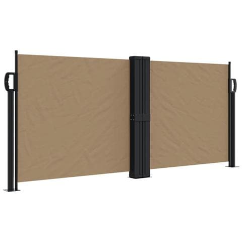 Tenda da Sole Laterale Retrattile Tortora 100x600 cm - Foto 1