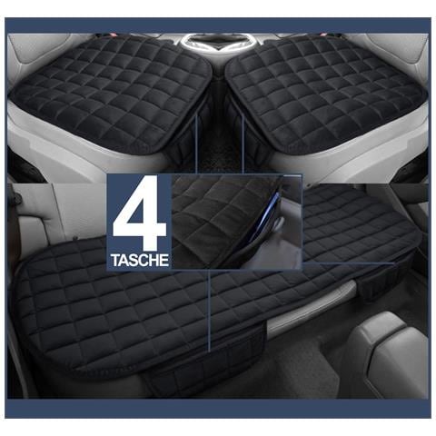 Coprisedile Universale Per Auto Seduta 3 Pezzi, 2 Anteriori E 1 Posteriore, Marrone Cod. Ls024 - Foto 2
