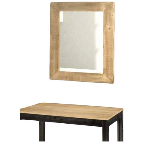 1 Specchiera Laccato Nero Lucido Sagomata Misure: 63 X 63 X 3 - Foto 1