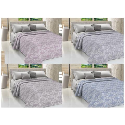 Copriletto Piquet Primavera Estate 100% Cotone Sofia Disegno Olivia 1 Piazza E Mezza Beige - Foto 2