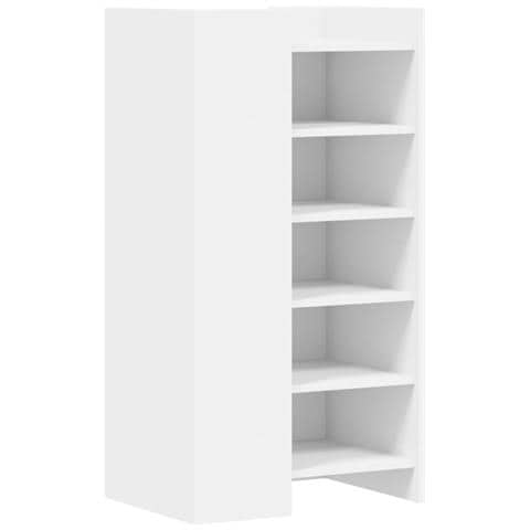 Scarpiera Bianca 52x37,5x100 cm in Legno Multistrato - Foto 2