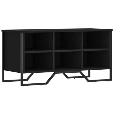 Scarpiera Nera 90x38x45,5 cm in Truciolato - Foto 2