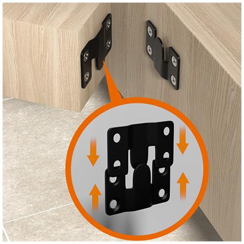 10 Pezzi Grandi Clip In Acciaio Per Cornici E Specchi Black - Foto 5