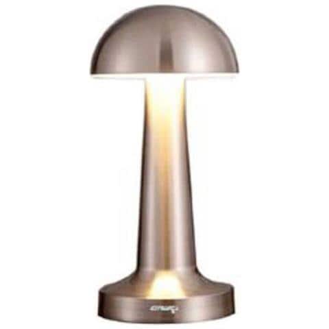 Lampada Da Tavolo Grigio Ricaricabile Usb Effetto Touch Luce Decorativa 306 - Foto 1