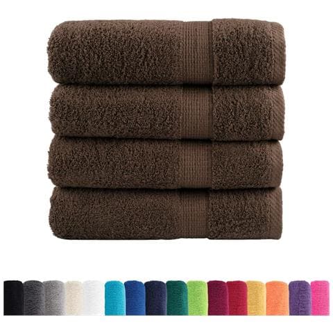Asciugamani Premium Solund 4 Pz Grigi 50x100 Cm 600gsm - Foto 2