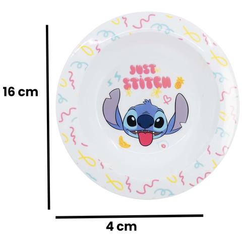 Ciotola 16 Cm Microondabile Per Bambini Con Decorazione Just Stitch, Bianco - Foto 2