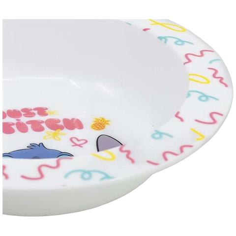 Ciotola 16 Cm Microondabile Per Bambini Con Decorazione Just Stitch, Bianco - Foto 5