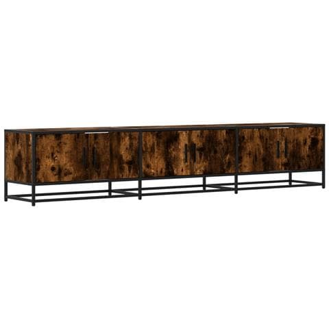 Mobile Tv Rovere Fumo 210x35x41 Cm In Truciolato - Foto 2