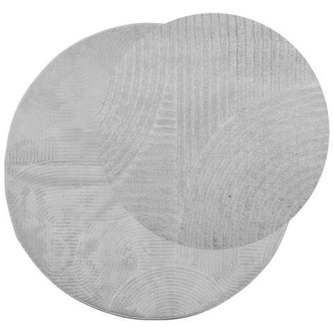 Tappeto Iza A Pelo Corto Con Aspetto Scandinavo Grigio 200 Cm - Foto 3