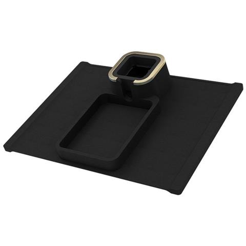 Sottobicchiere Per Divano In Silicone: Vassoio Per Bevande E Snack Black - Foto 1