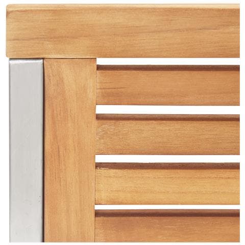 Set pranzo giardino  9 pezzi in legno massello di teak, Tavolo pranzo all'aperto  200x90x74.5 cm in legno massello di teak - Foto 9