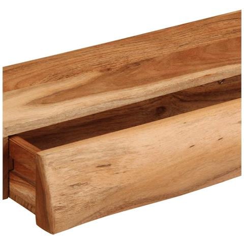 Mensole da Parete 2 pz 60x17x8 cm in Legno Massello di Acacia - Foto 9