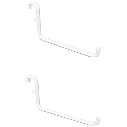 Ganci Lunghi In Ferro Per Pannello Forato - Accessori Per Mensole E Organizzazione White - Foto 1