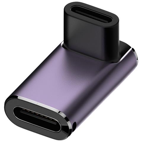 Adattatore Usb-c Multifunzione Da 240w: Femmina-femmina, 40gbps, Video 8k, Viola - Foto 1