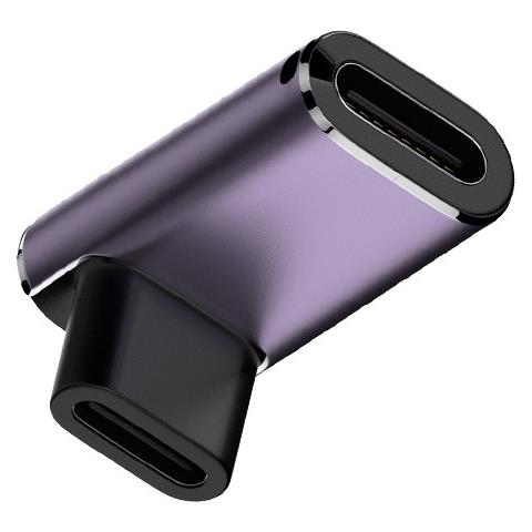 Adattatore Usb-c Multifunzione Da 240w: Femmina-femmina, 40gbps, Video 8k, Viola - Foto 2