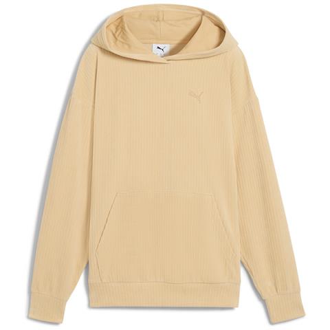 Ess Elevated Comfort Velour Rib Hoodie 68810783, Donne, Beige, Xxl - Foto 6